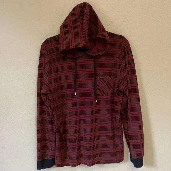 VOLCOM Men’s Hooded Long Sleeved Shirt - Picture 8 of 8